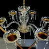 Décoration de fête haut de gamme 110 cm hauteur en métal diamant de lustre de lustre de banquet table centrales de table