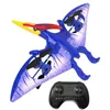 Elektriska RC Animals Dinosaur Flying Pterosaur Toys Electric Remote Control Simulation Animal Model Barn Toddlers pojkar födelsedagspresent 221122