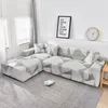 Tampas de cadeira Sofá seccional Precisa 2 PCs Slipcovers de sofá esticados para L Shape Chaise Furniture Protector