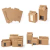 Подарочная упаковочная упаковка чайная коробка картон Kraft Paper Bacd Складывая пищевые орехи.