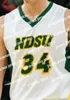 College-Basketball trägt Nik1 NCAA College NDSU-Basketballtrikot 0 Vinnie Shahid 2 Jaxon Knotek 3 Tyree Eady 5 Sam Griesel 11 Jared Samuelson Individuell genäht