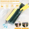 Cleaning Brushes 2 in 1 Magic Multifunctional Flexible V Shape Floor Scrubber Broom Home Bathroom Corner Crevice Foam Scrape 221122