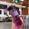 Butelki z wodą 500 ml sportowy Puchar Studentów do szkoły do ​​szkoły przenośne na zewnątrz podróżowanie na gimnastyczkę plastikowe naczynia napojów 221122