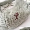 Dog Apparel Knitted Hat Dog Apparel Winter Warm Puppy Cap Fashion Rabbit Ear Design Beanie For Cute Pet Dogs Cat Puppies Animal Chri Dhi31