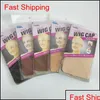 Wig Caps Deluxe Wig Cap 24 Units12Bags Hairnet For Making Wigs Black Brown Stocking Liner Snood Nylon Me Qylnyf Babyskirt Drop Deliv Dh4Iv