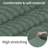 Chair Covers Jacquard Solid Color Ottoman Footstool Case Stretch Footrest Cover Removable Protector Washable Foot Rest Stool