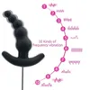 SS22 10 Speed ​​Anal Beads Vibrator Butt Pluct Stimulator Женский мастурбация мужская простата массажер секс -игрушка для взрослых