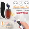 Electric Blanket Heater Portable Plug in Wall Room Heating Stove Household Radiator Remote Warmer Machine 500W Device 221122