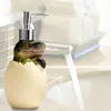 Dispensador de sabão líquido criativo dinossauro forma loção garrafa mão sanitizer banheiro shampoo chuveiro gel s vazio s 221123