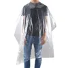 100pc Disposable Hair Cutting Cape Gown Antistatic Hairdresser Transparent Apron Waterproof Barber Capes Gowns DIY Hair Cutting Salon Styling Cloth