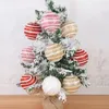 Decoração de festa 2/4pcs Bola de Natal, árvore de Natal, pérola branca pendurada ornamentx em casa ano de espuma de espuma decorações de Navidad