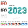 2023 New Year Decoration Balloon 40inch 16 인치 알루미늄 호일 숫자 풍선 크리스마스 파티 장식 레이아웃 풍선 Bh7997 Tyj