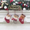 JUL 3D DECORATIVE SOCKS CANDY PLEASE Bag Mini Christmas Stockings Xmas Tree Decorations5983305