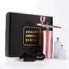 Accueil Beauté Instrument Top 0.4mm Rose Mini Kit Compresseur D'air Air-Brush Peinture Pistolet Aérographe Pour Nail Art Tatouage Artisanat Gâteau Nano Brouillard Pulvérisateur 221122