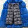 Women's Fur Faux Sliver Vest Women Winter Fashion Medium Long Artifical Vests Woman Warm Fake Coats Female Ladies 221123