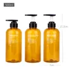 Dispenser di sapone liquido Set 3 in 1 Flacone per shampoo da bagno 300 ml / 500 ml Balsamo per capelli per lavaggio del corpo Barattolo di plastica ricaricabile 221123