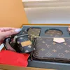 Exclusive Designer Shoulder bag Crossbody 23x13cm Luxury Messenger tote bag wallet favorite purse 3 piece set chain Classic Gift box included