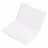 Storage Boxes Bins 28/56 Grids Clear Plastic Organizer Box Storage Container Jewelry With Adjustable Dividers For Beads Art Diy Cr Dhol0