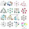 Charm armband hela bk partier mix stilar ingefära 18mm glas runda snap smycken bit charms snaps knapp för nosa stil släpp de283q