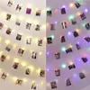 Cuerdas de luces LED de cadena 2M/5M/10M Po Clip Fairy al aire libre USB batería operada guirnalda decoración de árbol de Navidad decoración de boda
