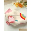 Dog Apparel New Pattern Dogs Clothes Teddy Kitty Vest Rainbow Cute Dog Coat Autumn Winter Two Feet Pet Supplies Plush 15 3Cb M2 Drop Dhmwk