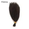 4B 4Cバルク編みのための人間の髪ペルーのアフロキンキーカーリーバルクヘアエクステンションなしFDSHINE6211719