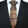 Bow Ties RBOCOMen's Tie 8cm Necktie Floral For Men Geometry Pattern Neck Yellow & Brown 5 Colors Business Party Wedding