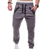 Men's Pants 6 Color Spring Loose Sports Casual Cropped Overalls Elastic Waist Corset Harem