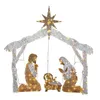 Kerstdecoraties Inbrengen Garden Outdoor Card Holy Family Nativity Scene Yard Board Giant Decor Christmas Decoration Outoo Lawn Plug In Stakes 221123