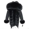 Women's Fur Faux OFTBUY Fashion Winter Jacket Women Real Coat Natural Collar Loose Long Parkas Big Outerwear Detachable 221123