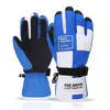 Gants de ski Cinq doigts Gants Hommes Femmes Enfants imperméable antidérapant peut écran tactile chaud coupe-vent ski hiver sports de plein air snowboard gants 221123