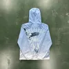 2023 Trench Płaszcz Męskie Kurtki Trapstar Irongate Eagle Blue Windbreaker-Blue Grdient Schwarz Haftamed Women Fashion