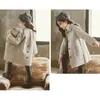Płaszcz dziewcząt wełniane ubranie dla dzieci grube podwójnie tkaniny w stylu koreański długa zima 221122