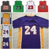 1997-98 Star Retro 23 White Basketball Jersey 2009-10 Yellow 24 Mens Red Throwback Basketball tr￶jor Korta ￤rmar Stitched Mesh 2008-09