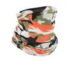 Bandanas Outdoor Magic Tube Bandana Solid Color Cycling Hiking Scarves Headband Men Women Headwear Neck Warmer Gaiter Fishing Balaclava