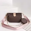 Bolso de moda de lujo para mujer de cuero genuino con letras Multi l accesorios flor bolsa lujos diseñador chica bolsos de hombro 3