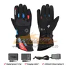 ST503 Luvas de motocicleta à prova d'água Luvas aquecidas de motocross elétricos USB Luvas de aquecimento à prova de vento Proteção de moto de inverno