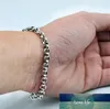 925 braccialetto di Belcher in argento sterling o rolo gioielli fatti a mano 4 mm di larghezza per maschile ragazzi ragazze ragazze