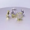 S925 Sterling Silber vergoldet Pass Diamond Test Moissanit Ohrringe Ohrstecker Schönes Geschenk für Männer Frauen