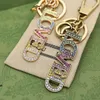 New key chain hook special with two colors of flash diamond fine workmanship travel good goods with original box