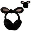 Beretten lopende oorband winter warme h earmuffs cartoon schattige boogoren winddicht