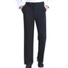 Stage Wear Fashion Men Ballroom Professional Stylish Loose Dancewear Straight Black Latin Trousers Competition Practise Dance Pant