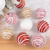 Decoração de festa 2/4pcs Bola de Natal, árvore de Natal, pérola branca pendurada ornamentx em casa ano de espuma de espuma decorações de Navidad