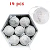 Décoration de fête 14pcs / set boules de sapin de noël pendentif ornements boule suspendue décorations en plastique maison vacances Navidad année décor cadeau