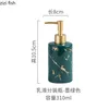 Liquid Soap Dispenser Marbling Ceramics Hand Sanitizer Bottle Black/White/Blue/Green Bright Light Lotion Badrum Container Dispensers 221123
