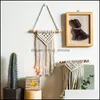 Andere woninginrichting Rame muur hangend tapijt -diy handgemaakt geweven huisdecor voor slaapkamer boho drop levering tuin dhwha