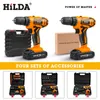 Electric Drill Hilda Cordless skruvmejsel litiumbatteri Mini Power Tools 221122