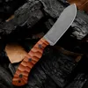 ESEE JG5 Survival Straight Knife 1095 High Carbon Steel Black Stone Wash Blade Full Tang Micarta Handle Ножи с фиксированным лезвием и кожаной оболочкой