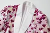 Herrdr￤kter Blazers S Love Heart Sequin Blazer Suft Jacket Wedding Groom Tuxedo Stage Singer Costume Homme XXXL 221122