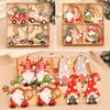 زينة عيد الميلاد 12pcsset Navidad عيد الميلاد جنوم المعلقات الخشبية Xmas Tree Ornament Natal Noel Deco Decoration لعام 221123